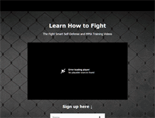 Tablet Screenshot of howtofightnow.com
